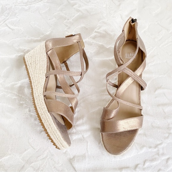Eileen Fisher Wanda Metallic Suede Espadrille | Mercari Eileen Fisher Wanda Metallic Suede Espadrille Size 11 New
